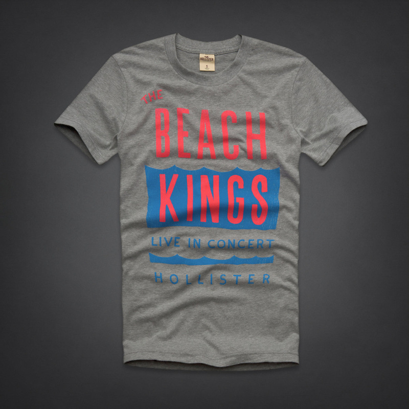 Hollister Hombres De Cuello Redondo Corto Remera HCO3942